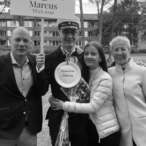 Catherine Karlsson med familj